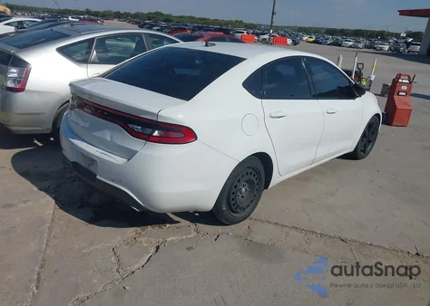 2015 Dodge Dart Sxt из США, поврежденный, VIN 1C3CDFBB3FD368889